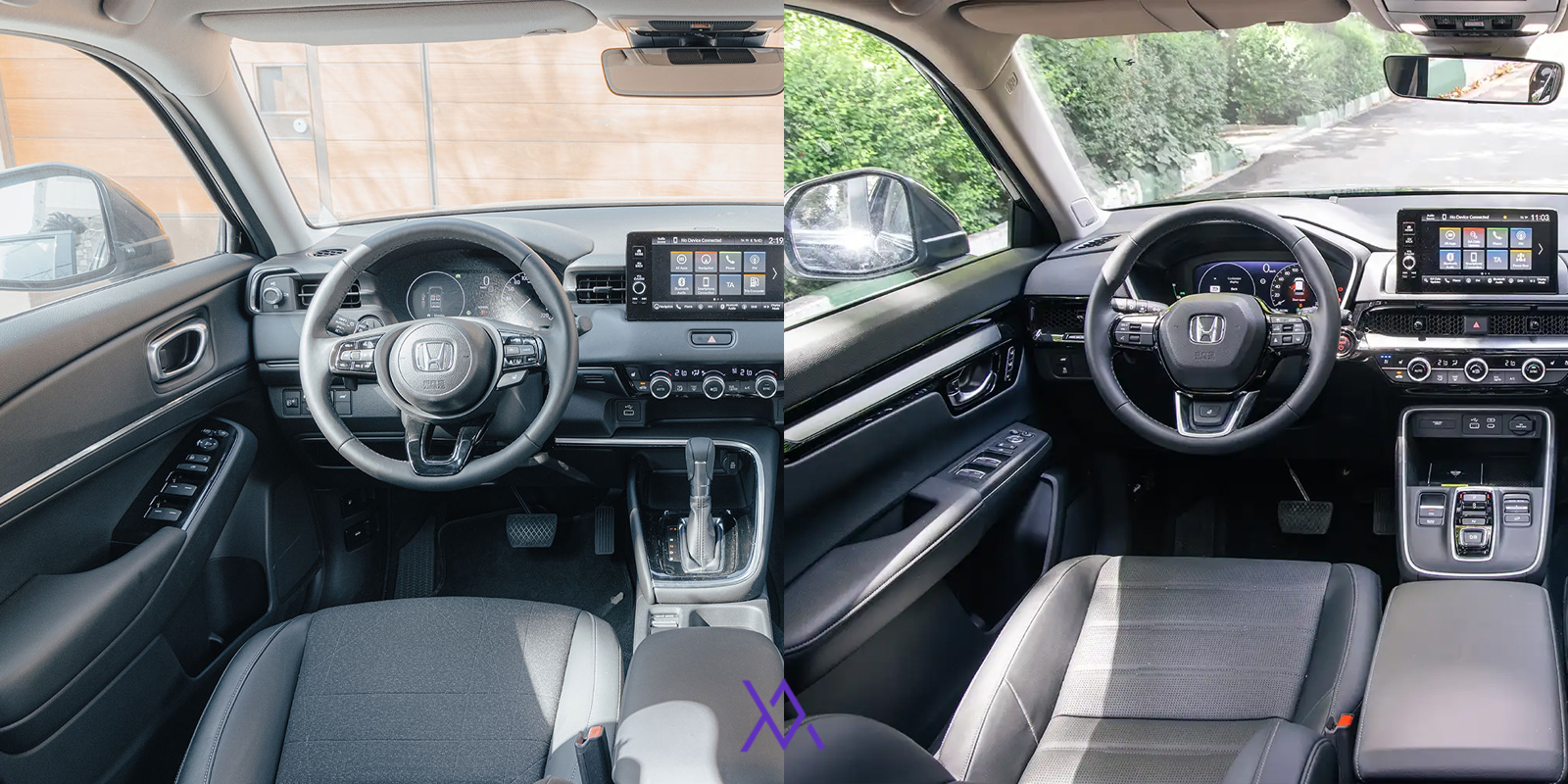 مقایسه هوندا CR-V با HR-V از نظر طراحی داخلی و کیفیت کابین